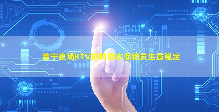 普宁夜场KTV招聘酒水促销员生意稳定